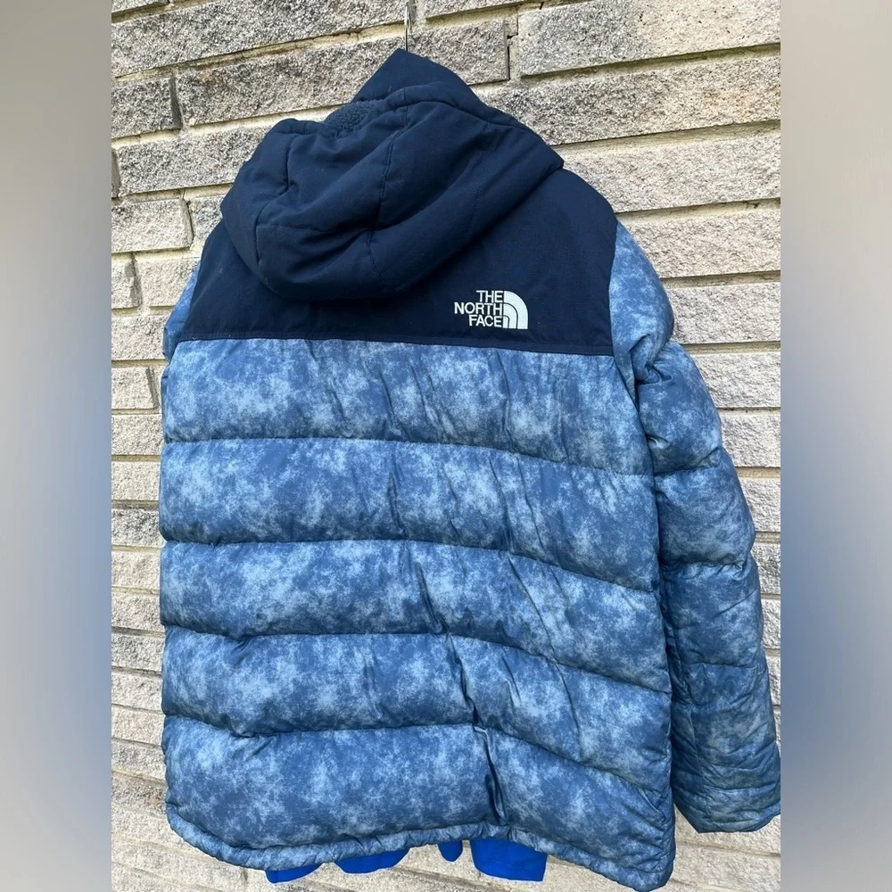 North Face Mens Medium Blue 96 Nuptse Puffer Jacket 700 coat
